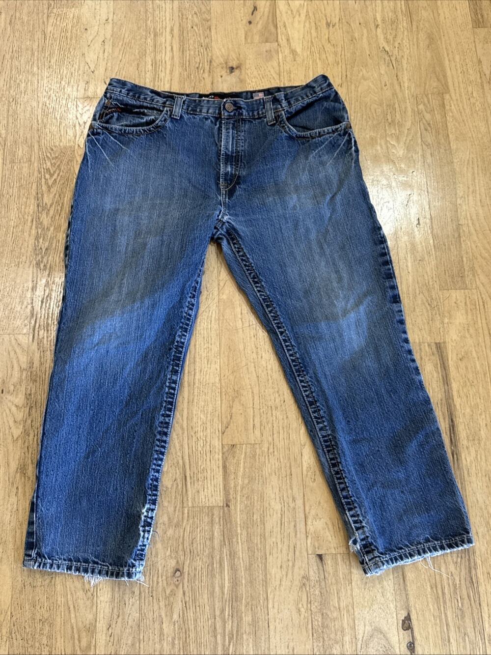 Ariat M3 Loose FR Cat 2 Mens Dark wash Cotton Western Jeans 40/30